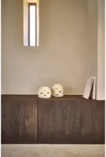 Pomax Windlicht - Pulpa  papier mâché - Ø21xH18cm