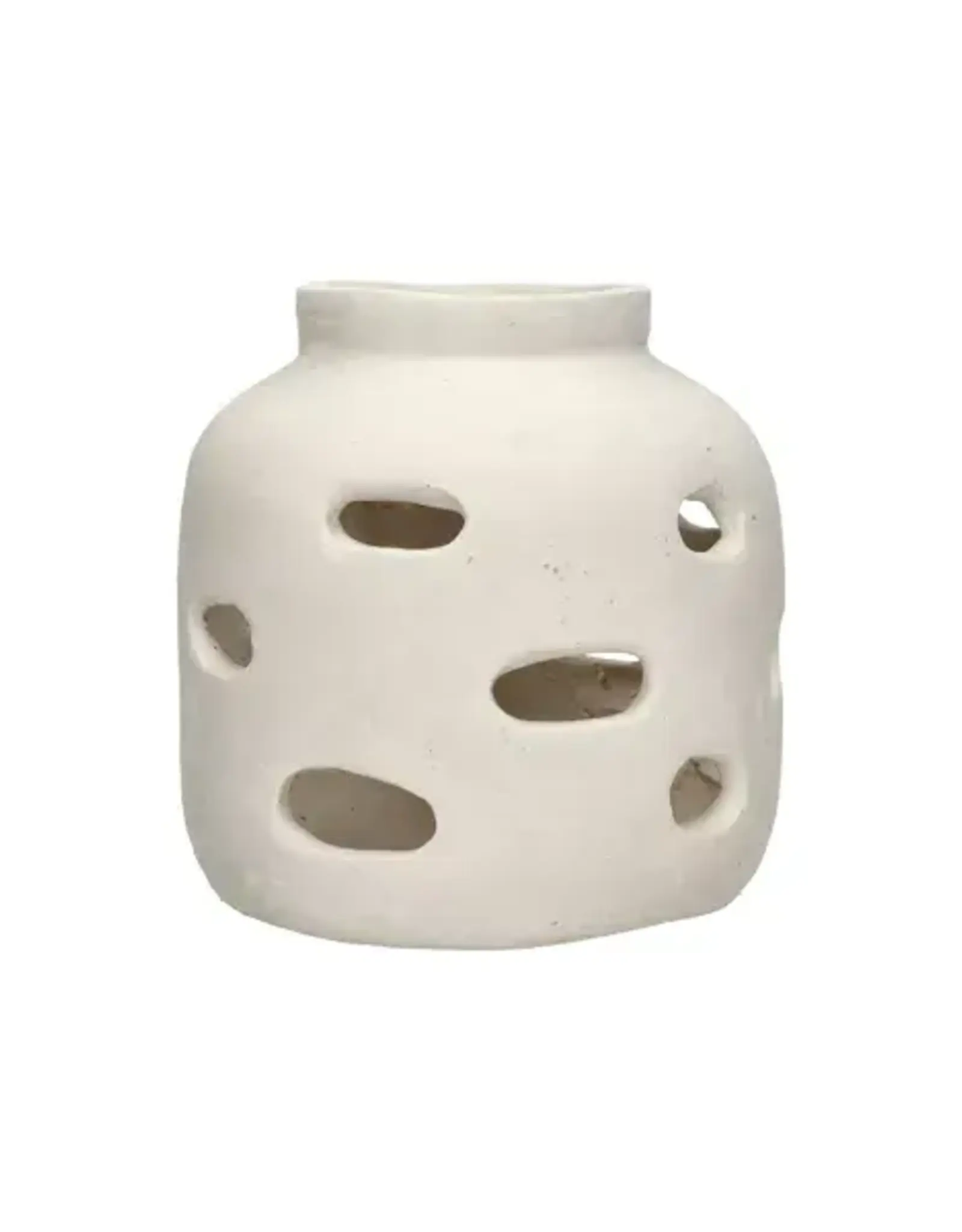 Pomax Windlicht - Pulpa  papier mâché - Ø21xH23cm