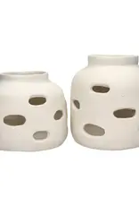 Pomax Windlicht - Pulpa  papier mâché - Ø21xH23cm