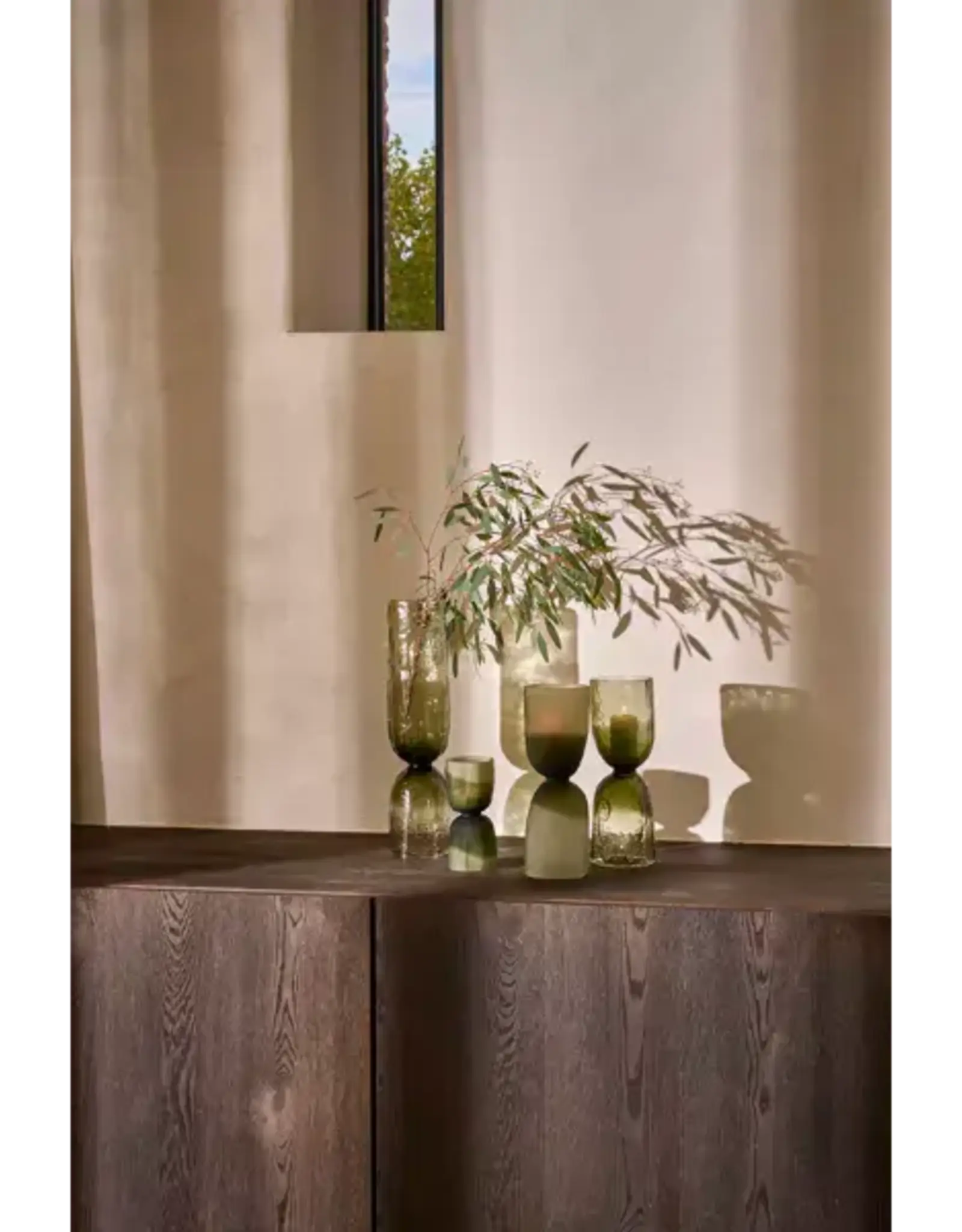 Pomax Vaas - Diabolo glas Ø9cm