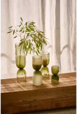 Pomax Vaas - Diabolo glas smoke Ø16,5xH44