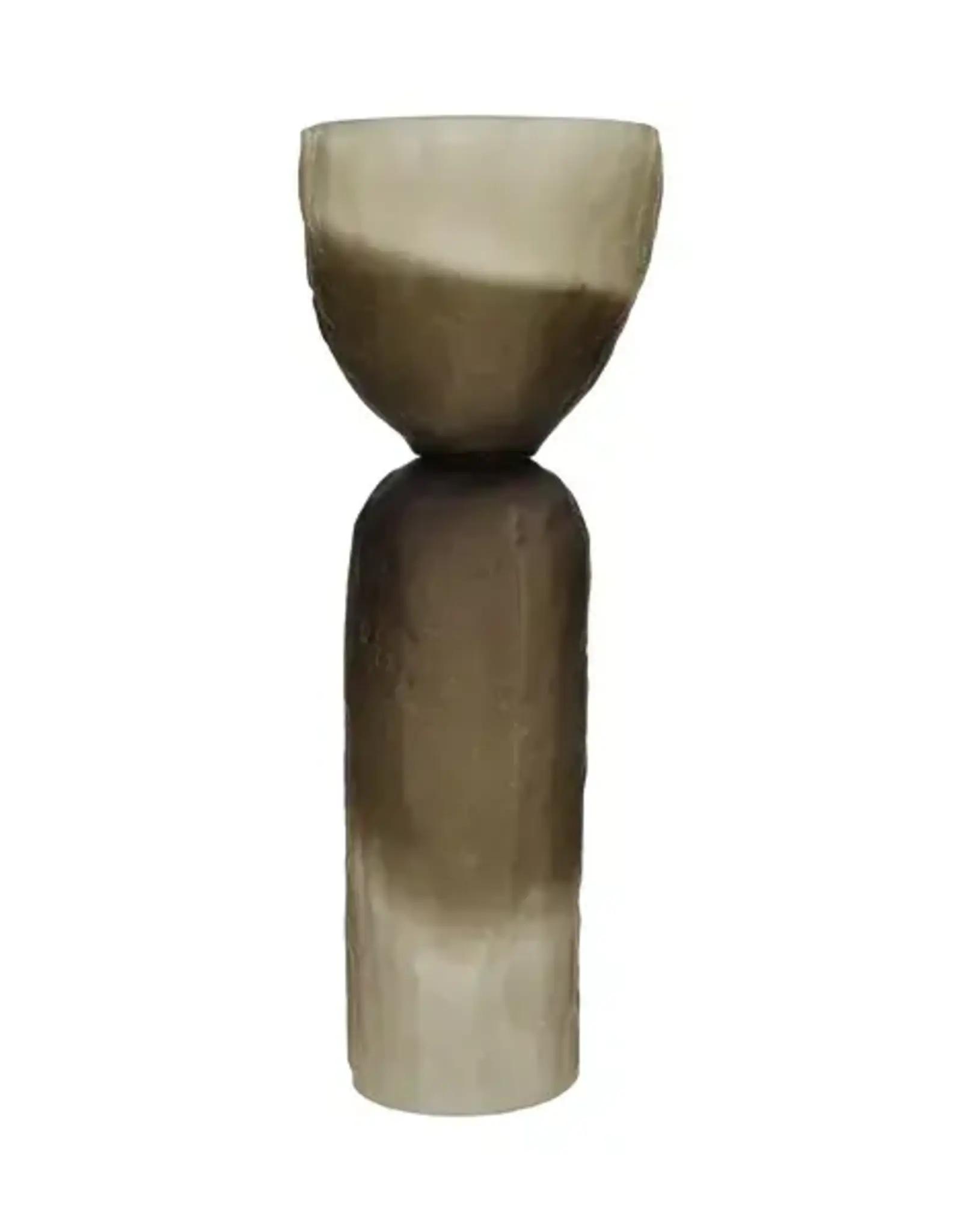 Pomax Vaas - Diabolo glas smoke Ø16,5xH44