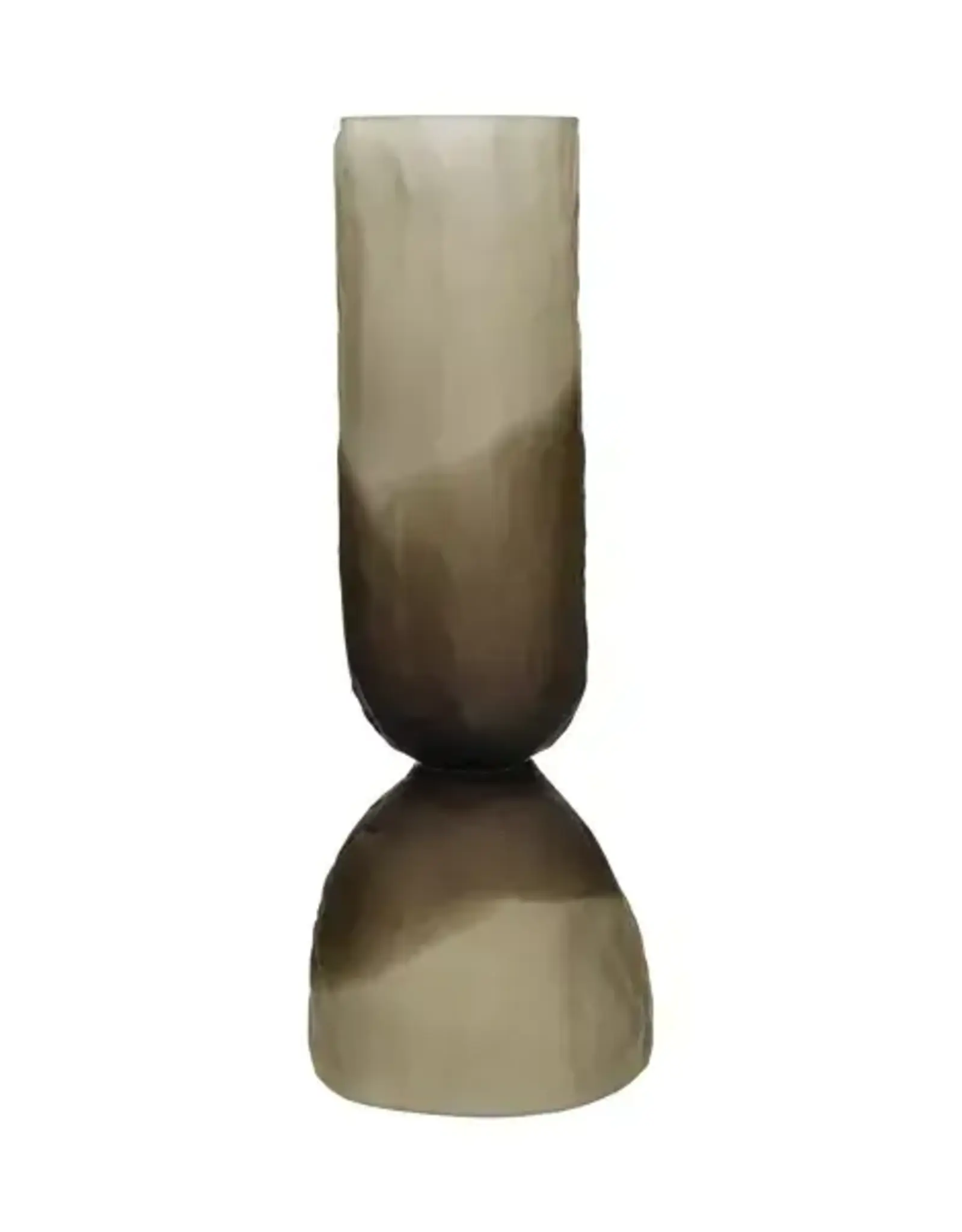 Pomax Vaas - Diabolo glas smoke Ø16,5xH44