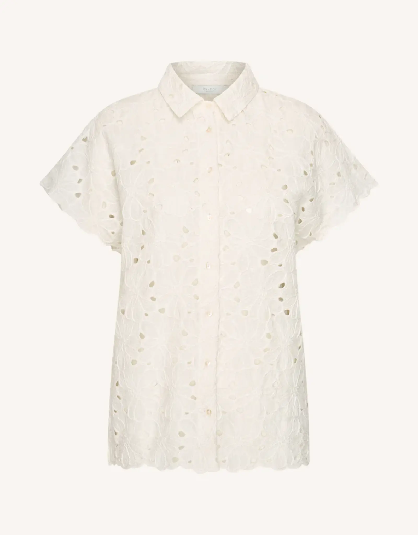 by bar Blouse - Karly flower - off white