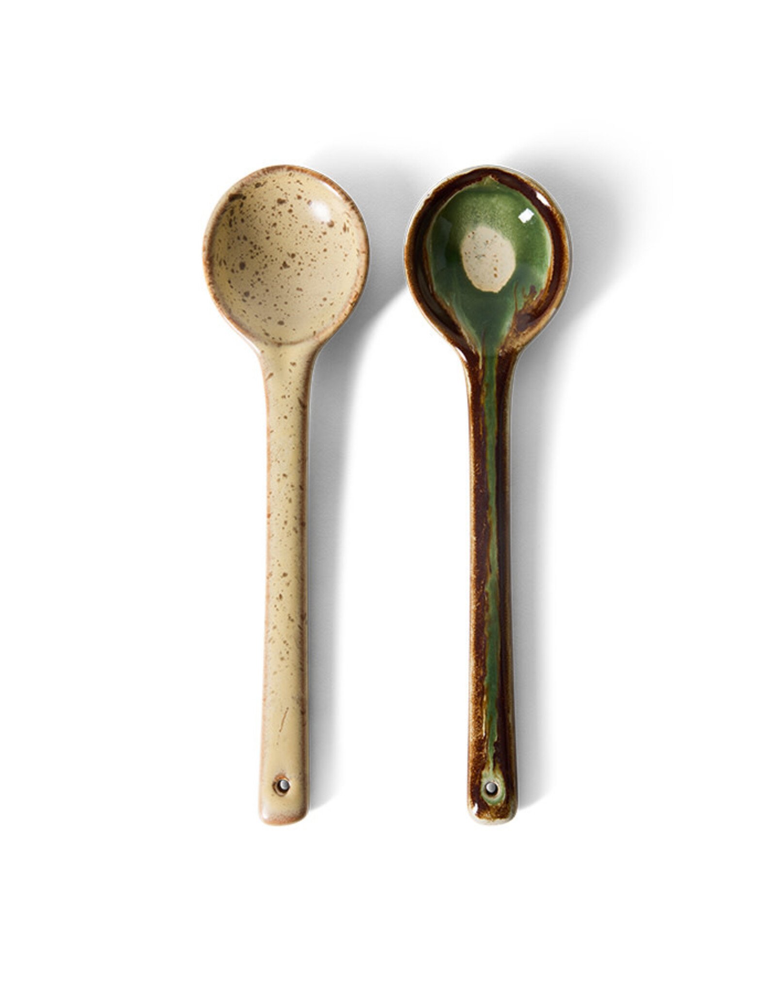 HKliving 70s ceramics- serving spoons hills, set of 2