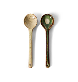 HKliving 70s ceramics- serving spoons hills, set of 2