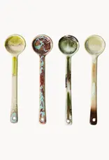 HKliving 70s ceramics - Spoons blend, M, set of 4