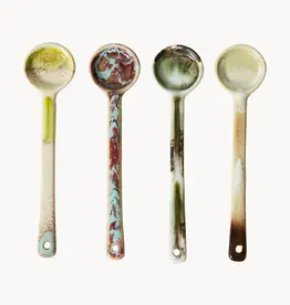 HKliving 70s ceramics - Spoons blend, M, set of 4
