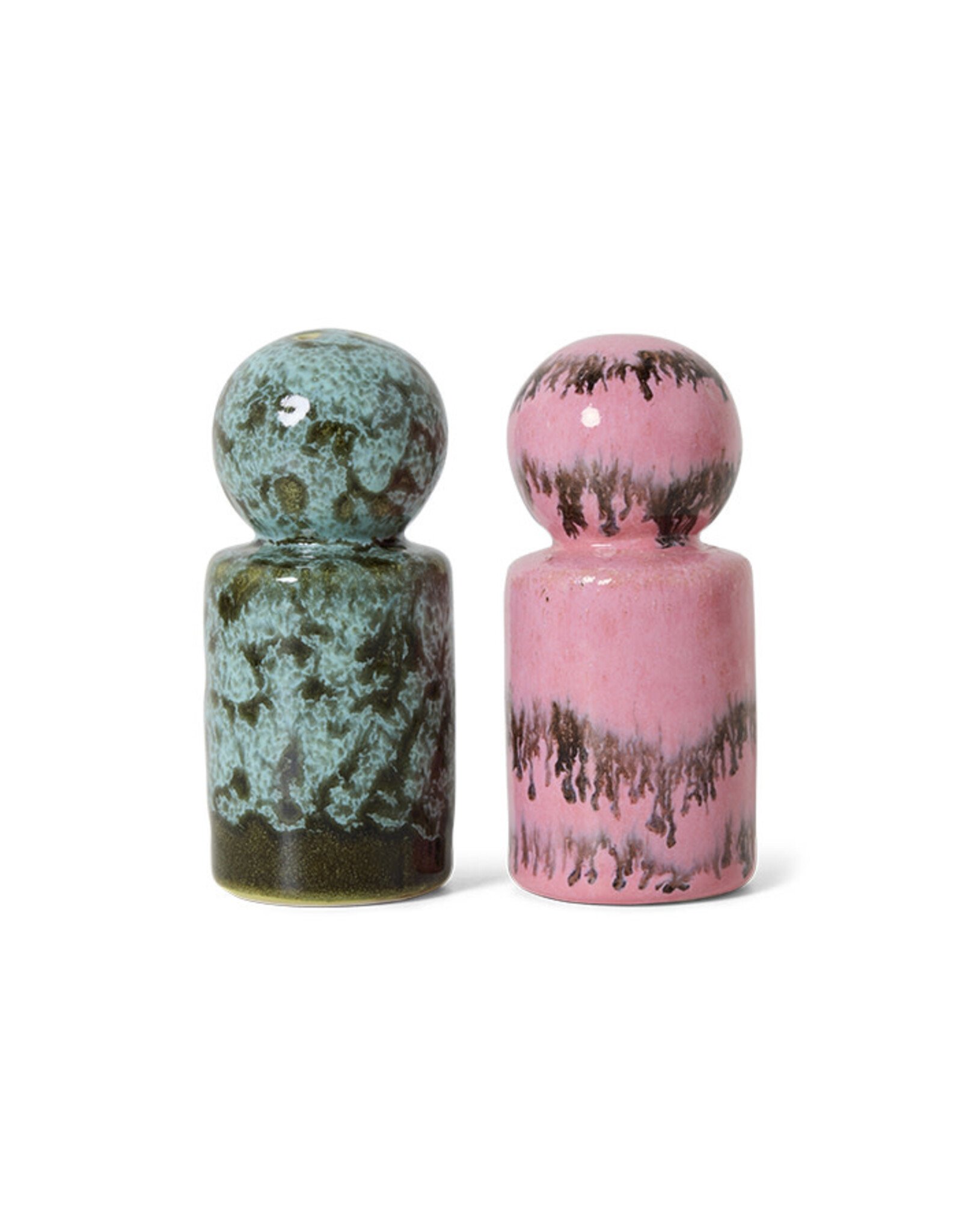 HKliving 70s ceramics -  Pepper & salt baroque