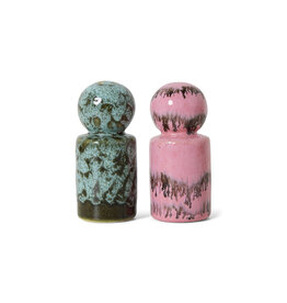 HKliving 70s ceramics -  Pepper & salt baroque