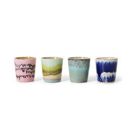 HKliving 70s ceramics -  eggs cups vibrance, set of 4