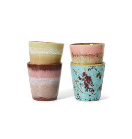 HKliving Ristretto - 70s ceramics - Brown/blue