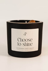 Pottie Pot Geurkaars met edelstenen - Choose to shine