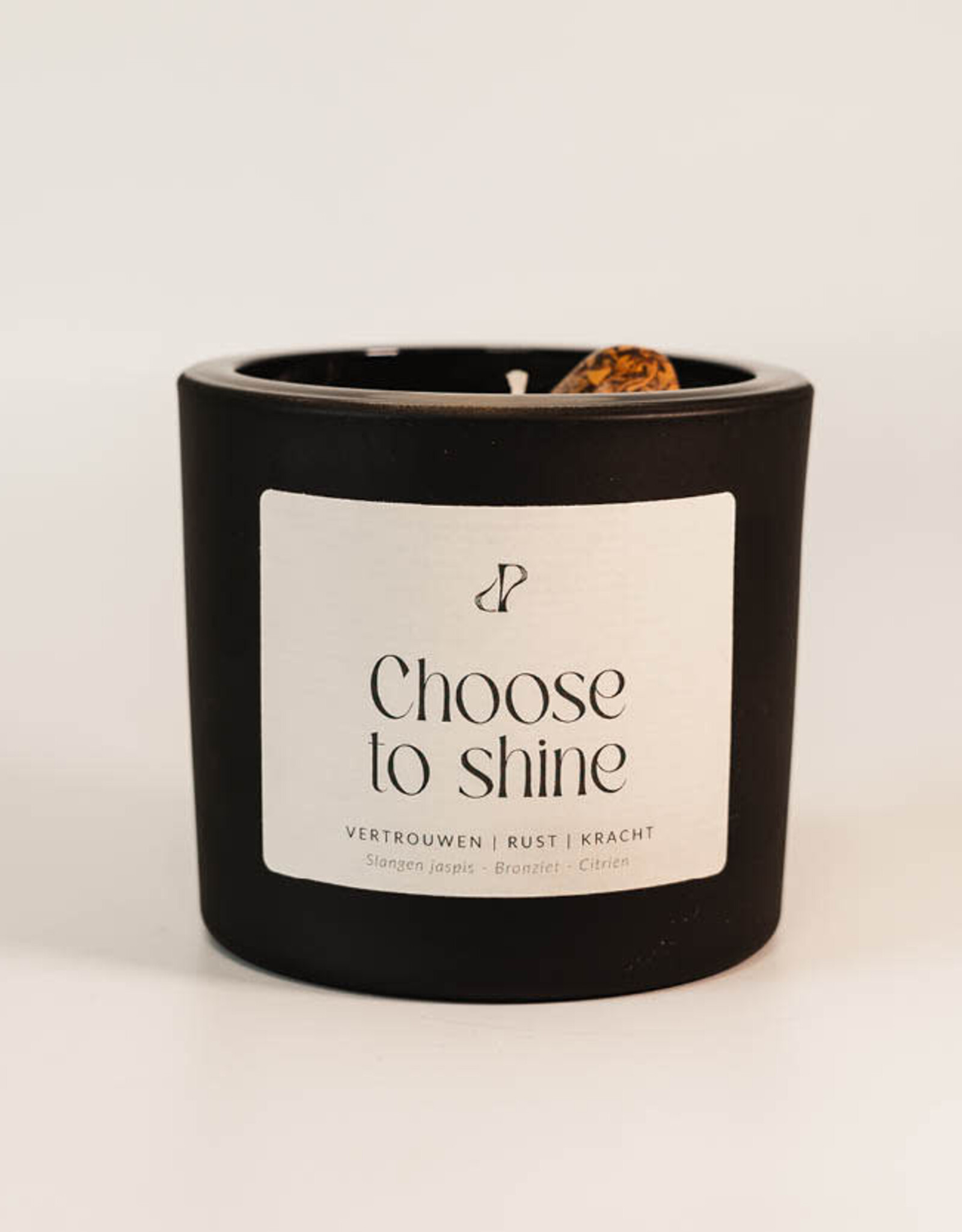 Pottie Pot Geurkaars met edelstenen - Choose to shine