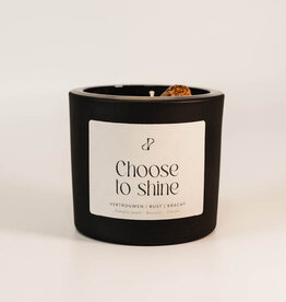 Pottie Pot Geurkaars met edelstenen - Choose to shine