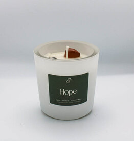 Pottie Pot Geurkaars met edelstenen - Hope
