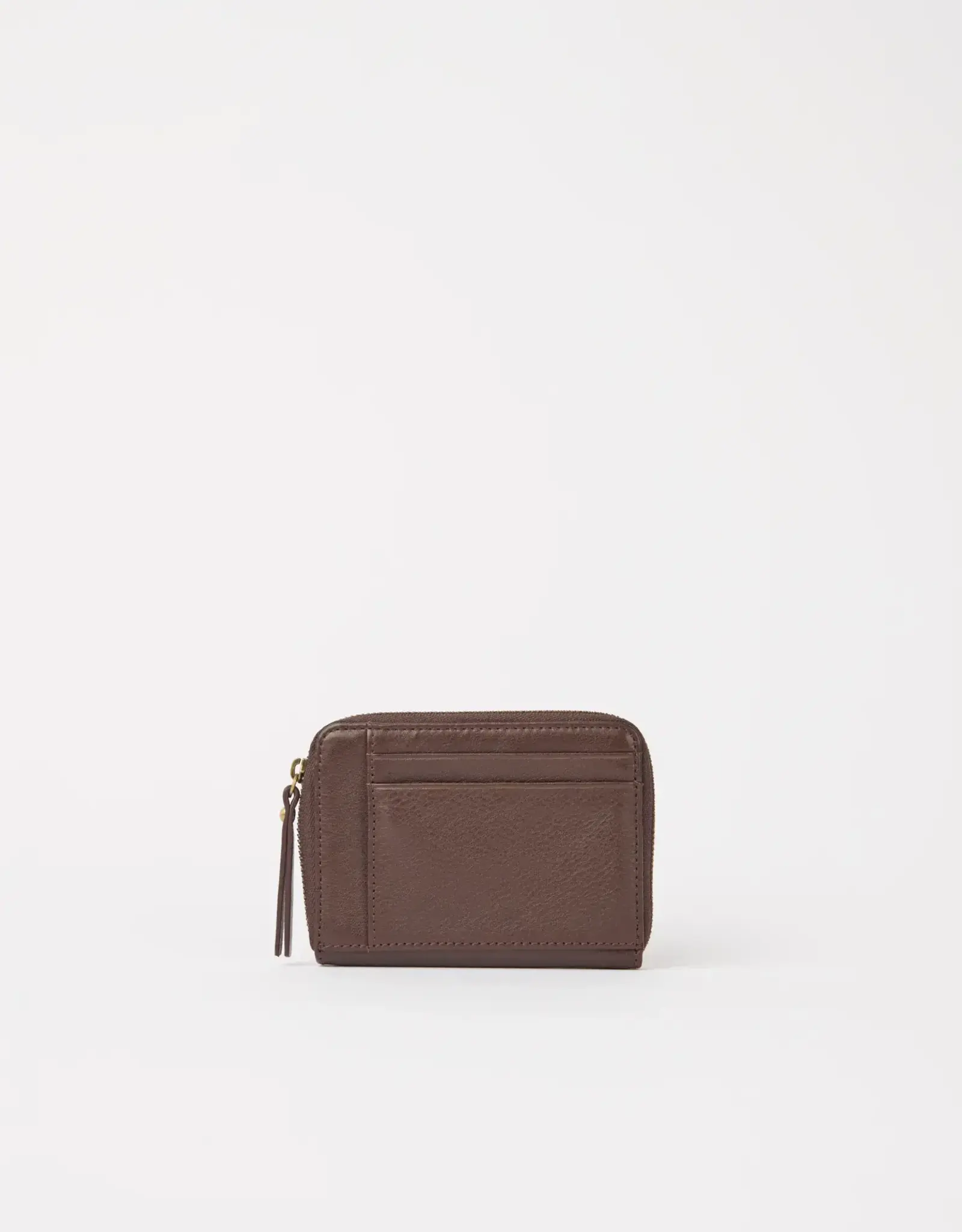 O My Bag Robbie Wallet - Chocolate Soft Grain Leer