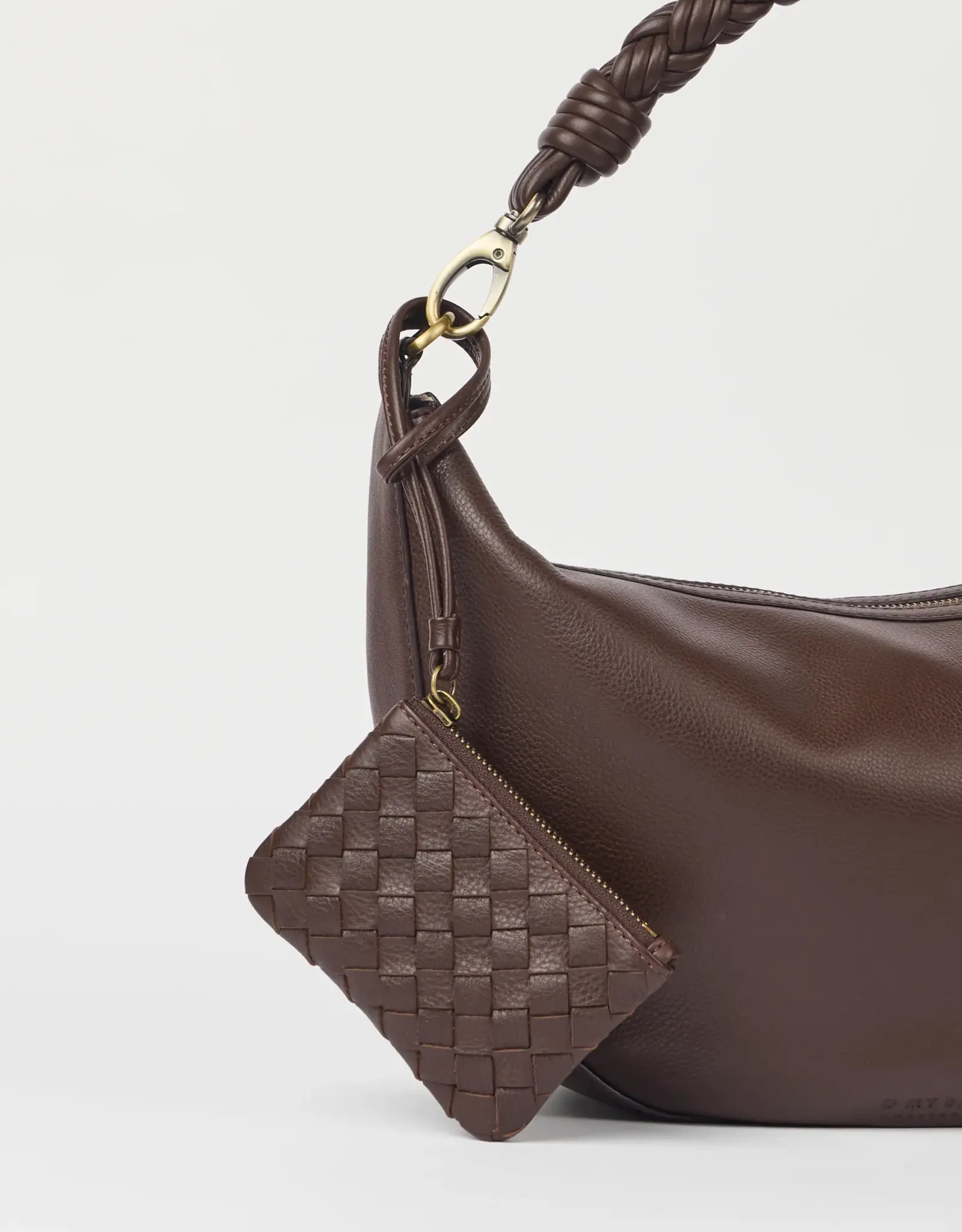 O My Bag Lexi - Mini  woven chocolate