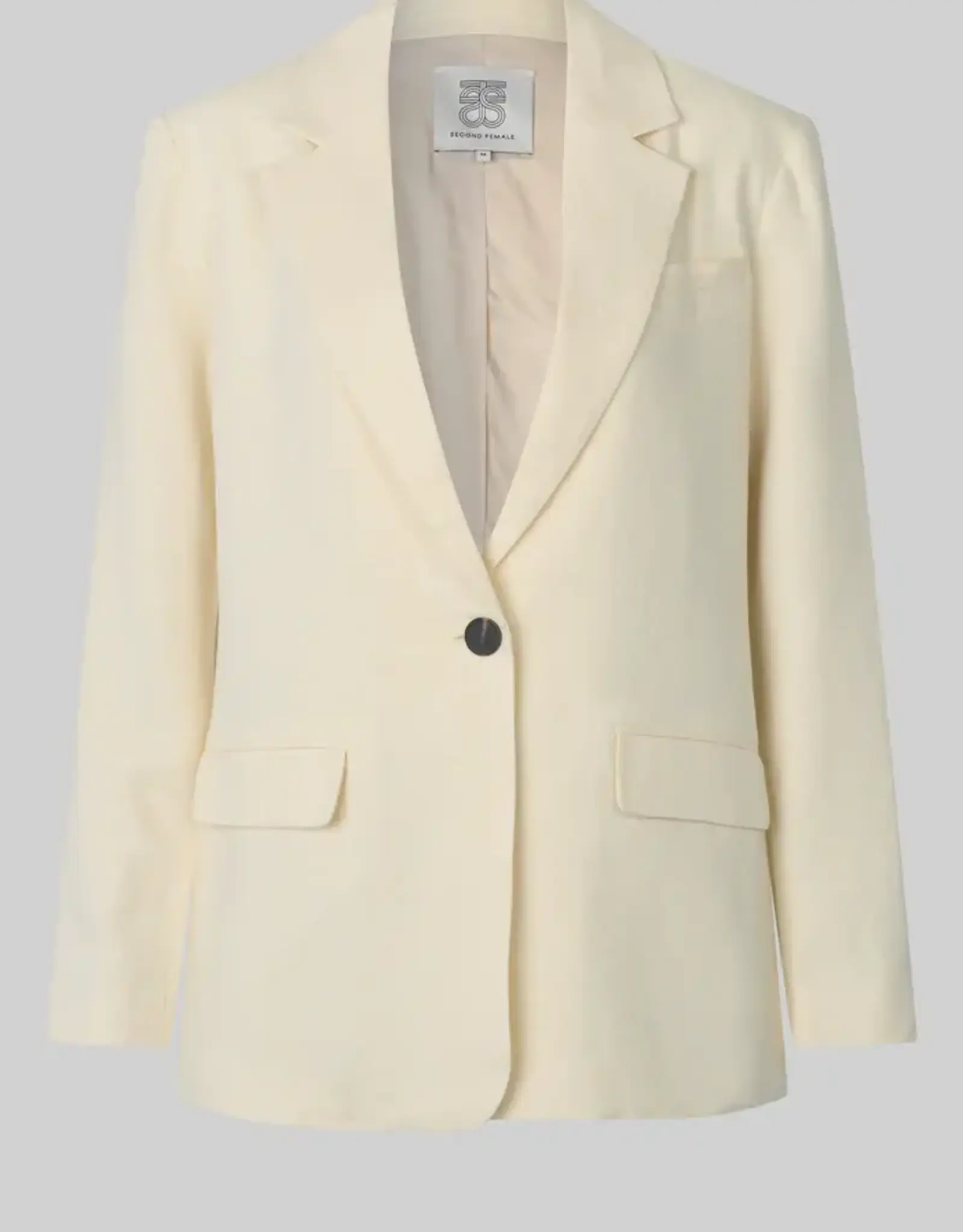 Second Female Blazer - Lino pastelgeel