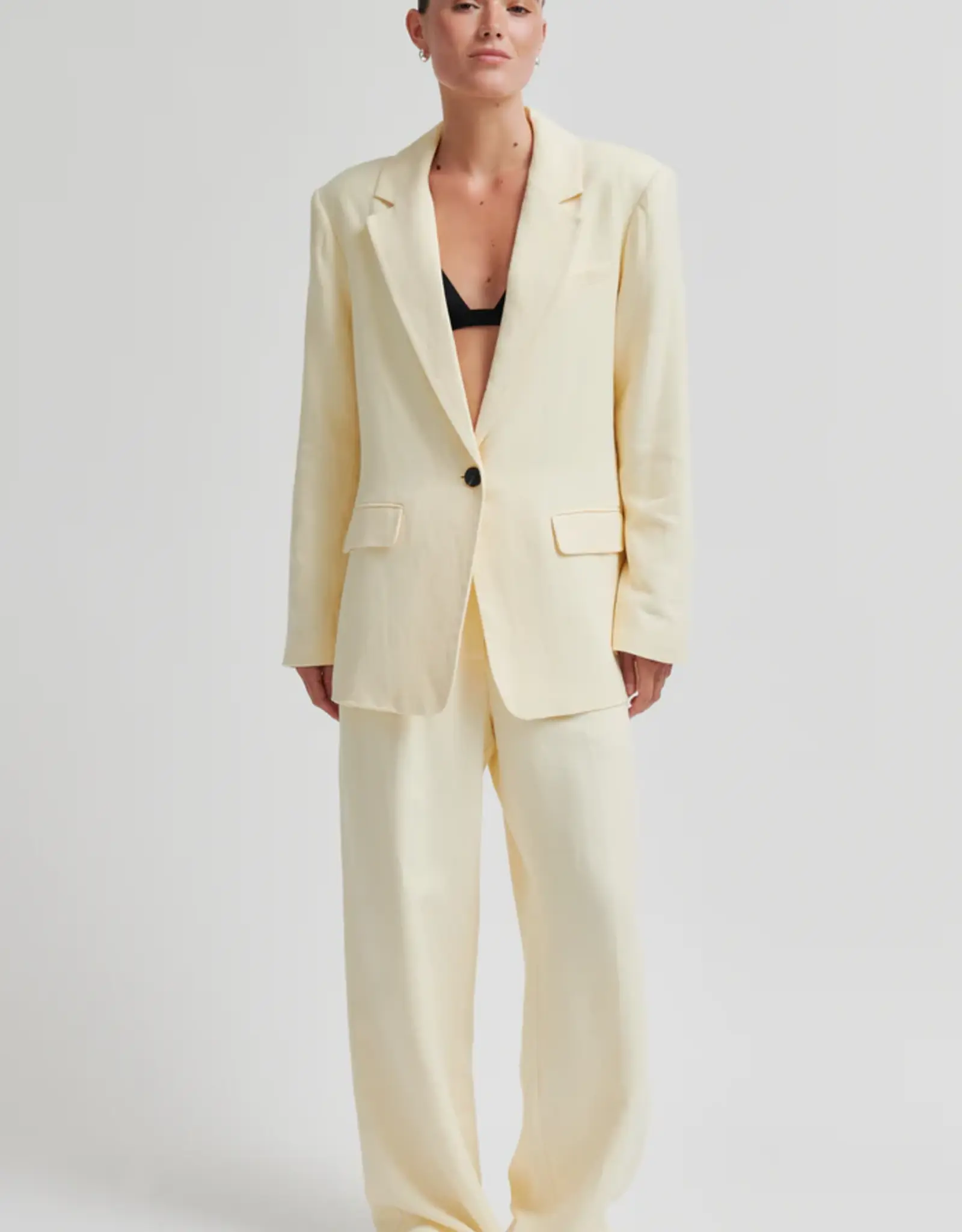 Second Female Broek - Lino pastelgeel