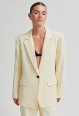 Second Female Blazer - Lino pastelgeel
