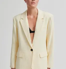 Second Female Blazer - Lino pastelgeel
