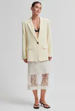 Second Female Blazer - Lino pastelgeel