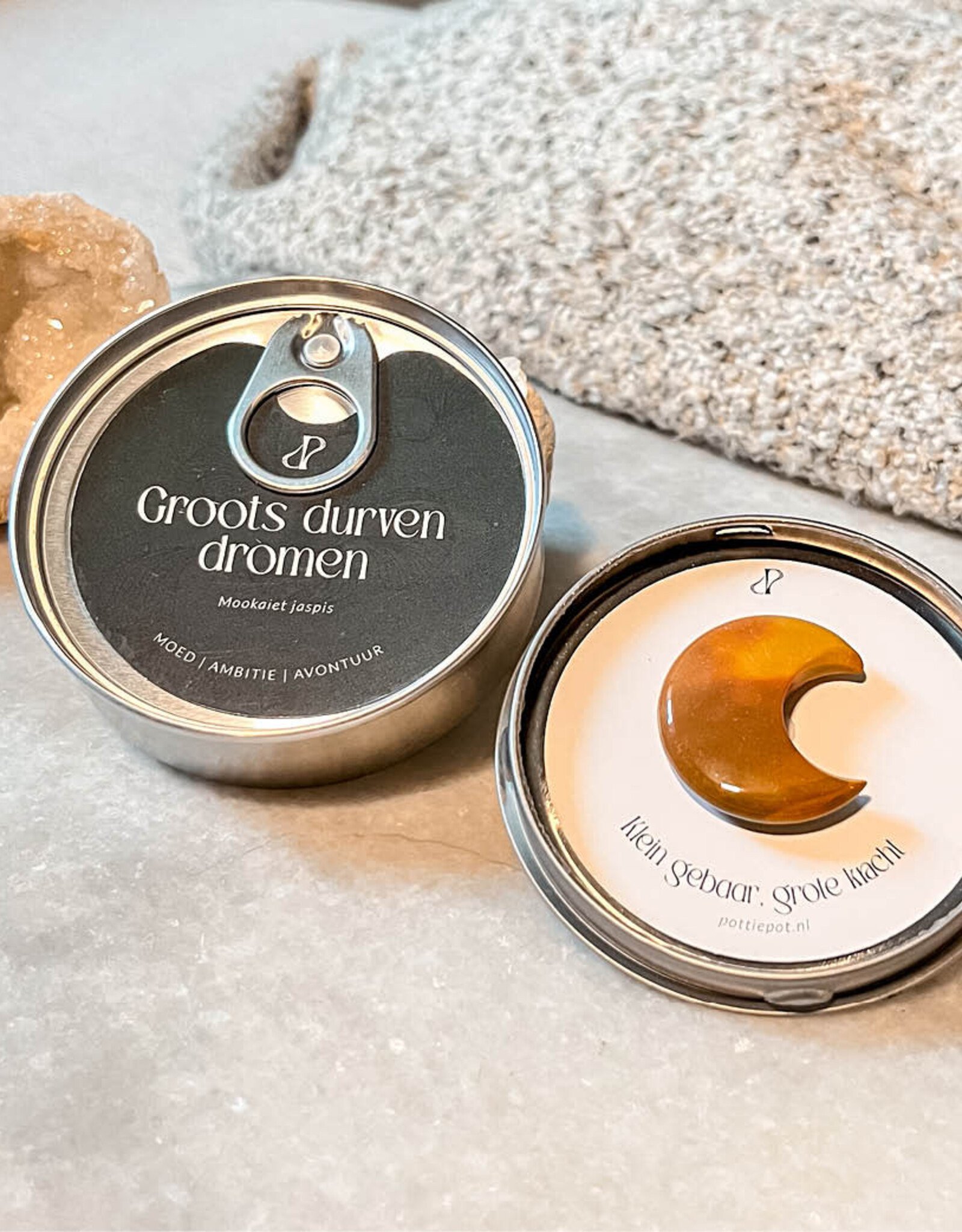 potie pot Geluksblikje - Grootst durven dromen