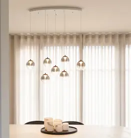 Hanglamp  - Monzy 7 ovaal wit