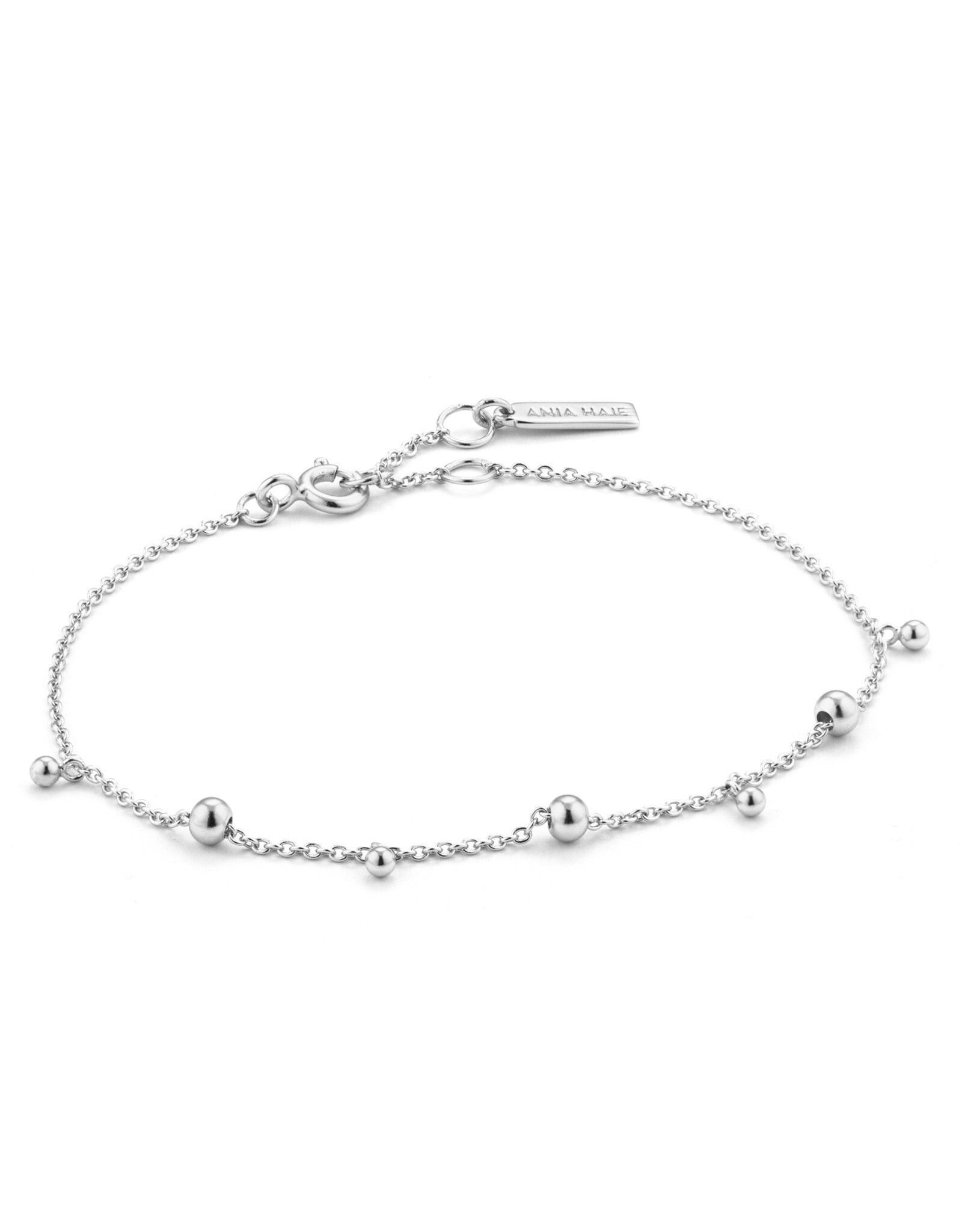 Ania Haie Armband - Modern drop balls - zilver