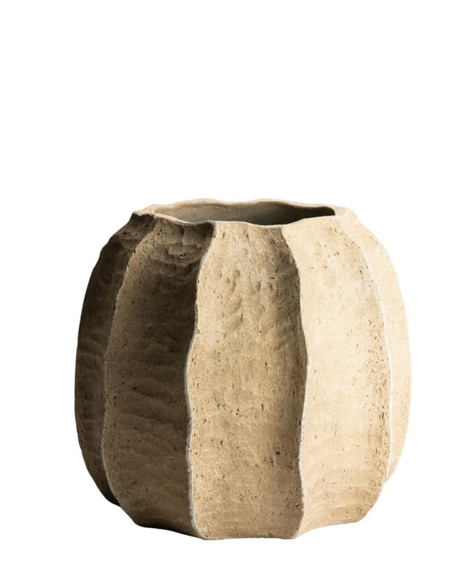 ISAA Bloempot - Pyrula beige Small( 38x35)