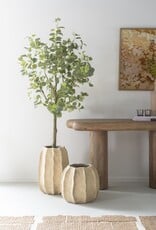ISAA Bloempot - Pyrula beige Small( 38x35)