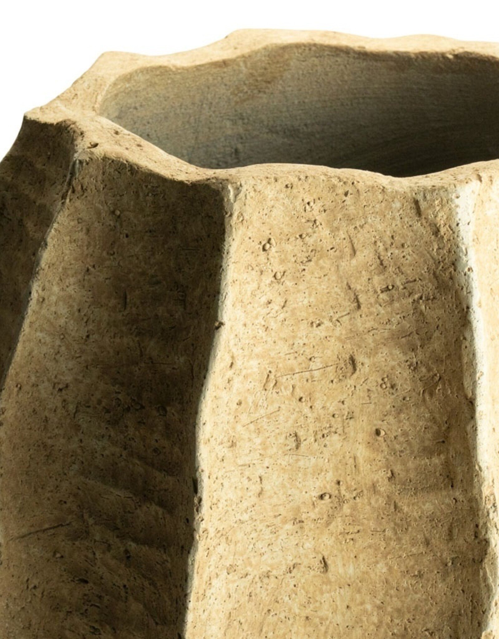 ISAA Bloempot - Pyrula beige Small( 38x35)