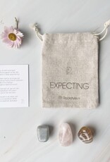 Rockstyle Power Crystals Set Expecting – Zwangerschapscadeau met Maansteen - Agaat & Rozenkwarts