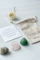 Rockstyle Power Crystals Set New Born – Kraamcadeau met Maansteen, Rozenkwarts & Aventurijn
