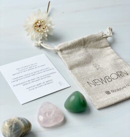 Rockstyle Power Crystals Set New Born – Kraamcadeau met Maansteen, Rozenkwarts & Aventurijn