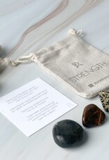Rockstyle Power Crystals Set Strength – Met Tijgeroog, Dalmatiër Jaspis & Bergkristal