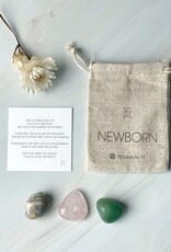 Rockstyle Power Crystals Set New Born – Kraamcadeau met Maansteen, Rozenkwarts & Aventurijn