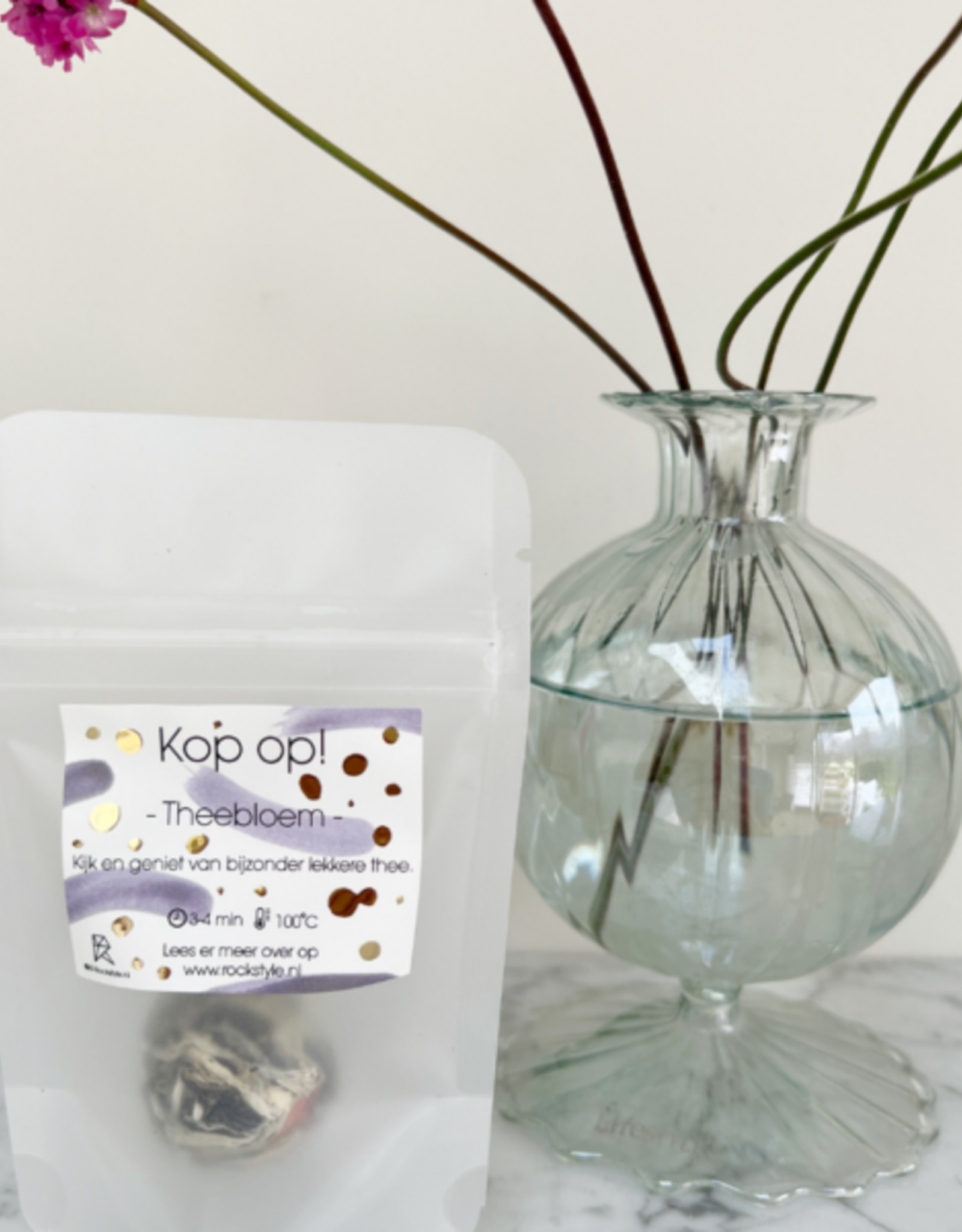 Rockstyle Magische Theebloem – Kop op - Groene Thee