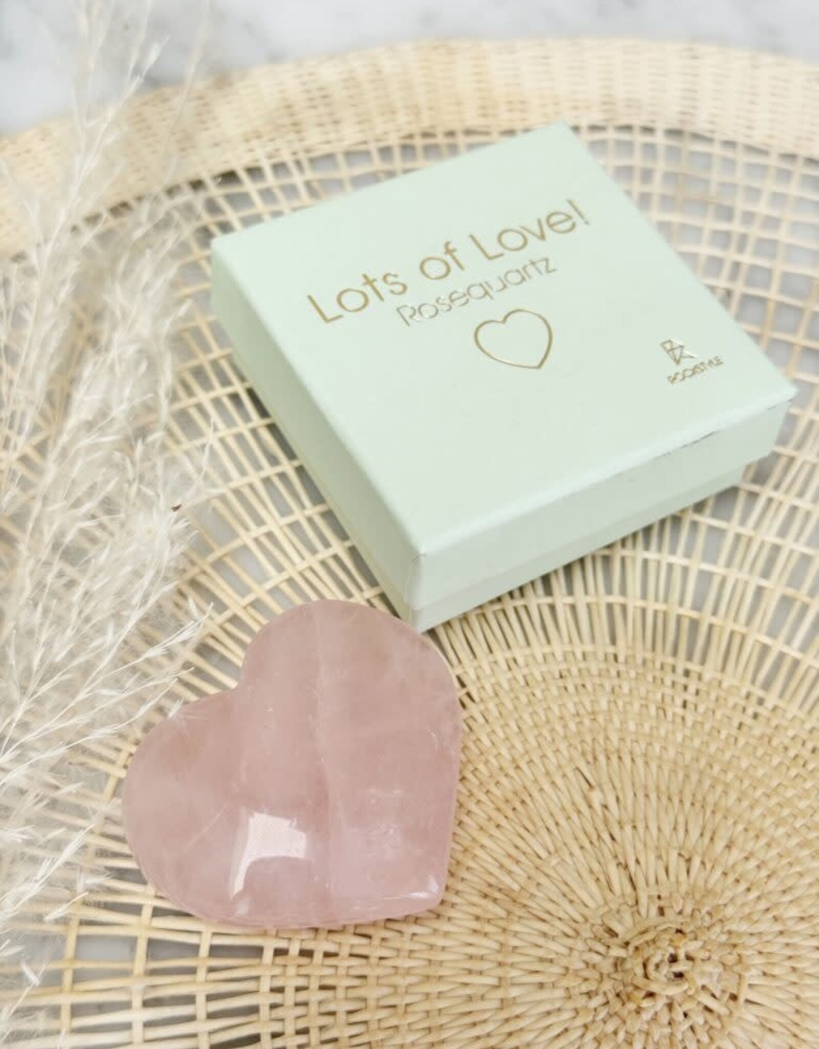 Rockstyle Lots of Love Giftbox – Rozenkwarts Hart – Edelsteen Cadeau Liefde