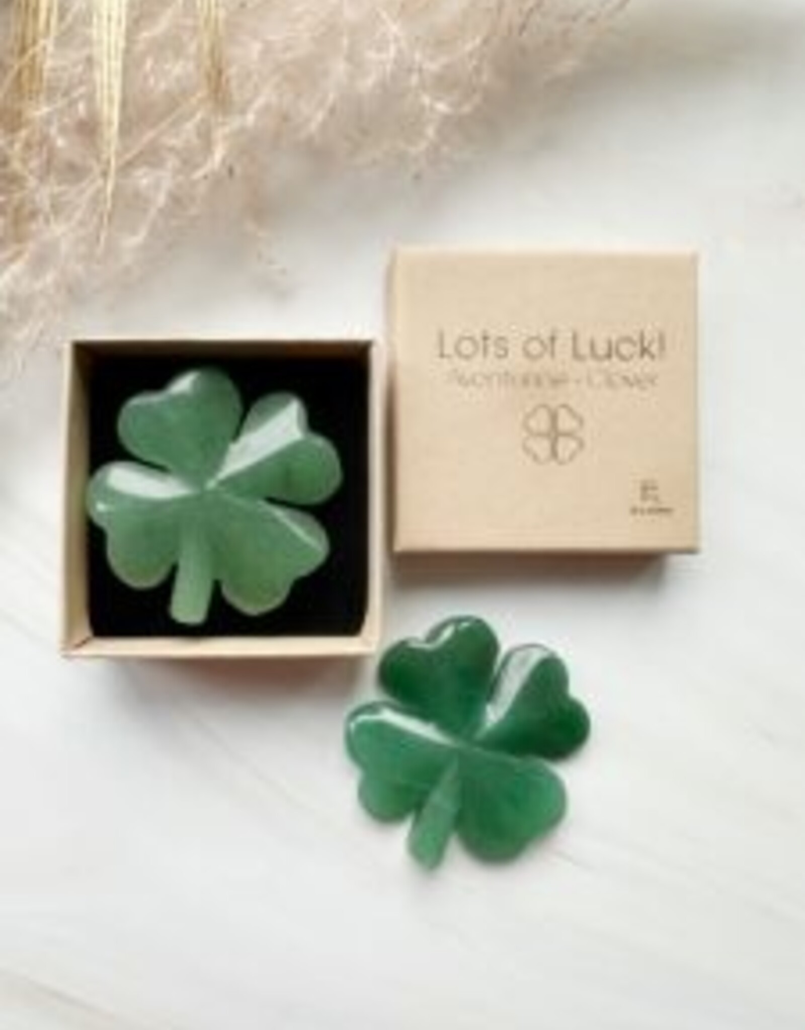 Rockstyle Lots of Luck Giftbox – Klavertje Vier van Aventurijn – Edelsteen Gelukscadeau