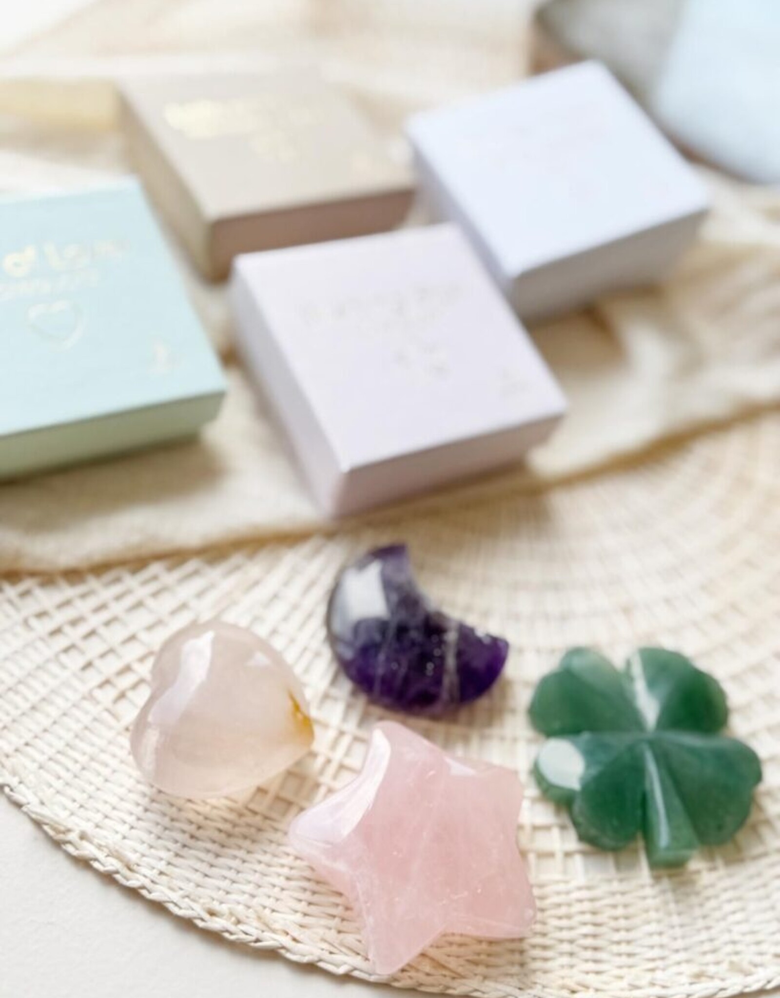 Rockstyle Lots of Luck Giftbox – Klavertje Vier van Aventurijn – Edelsteen Gelukscadeau