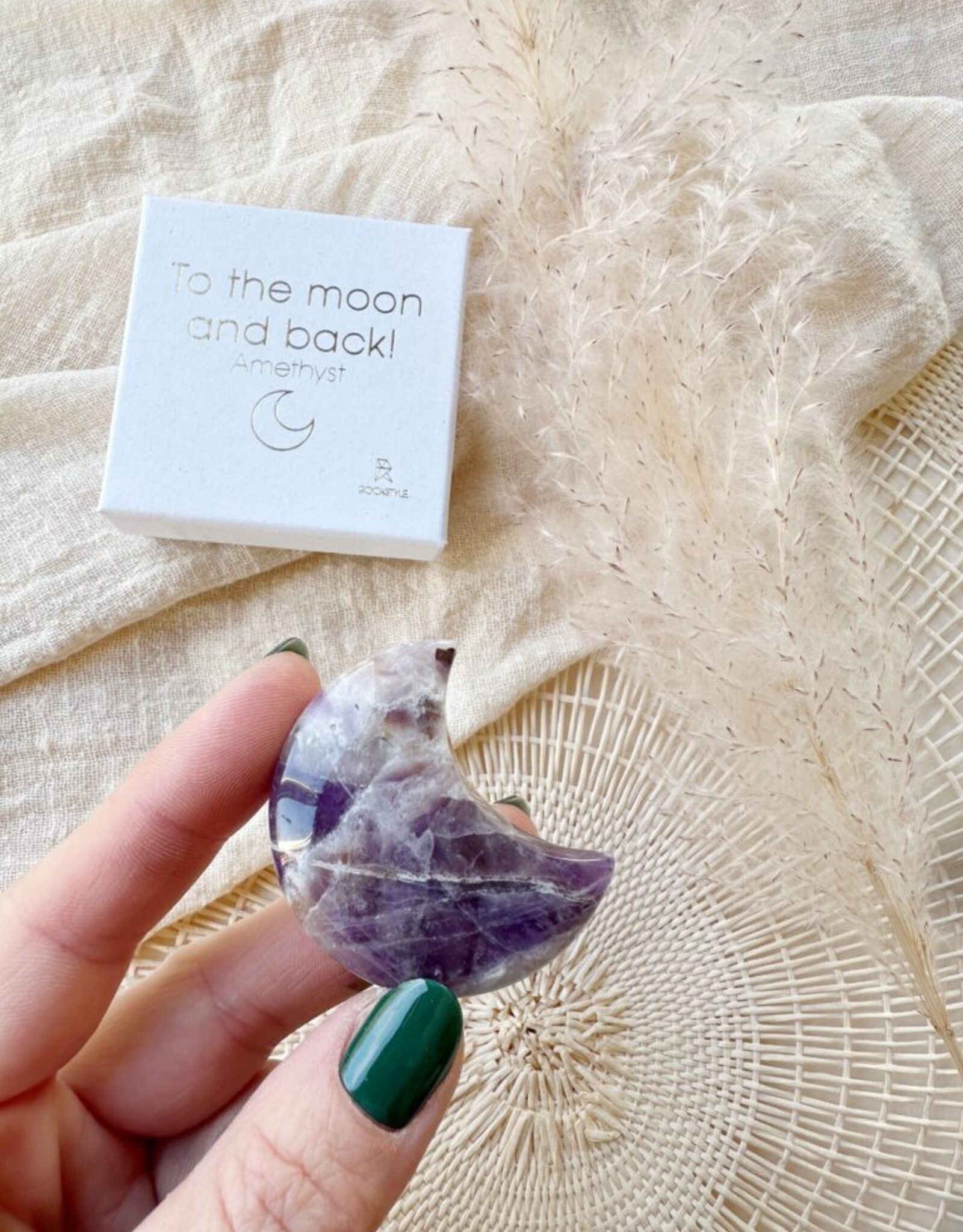 Rockstyle To the moon and back Giftbox – Amethist Maan – Edelsteen Liefdes cadeau