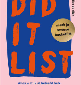 Did it  list - Maak je reserve bucketlist