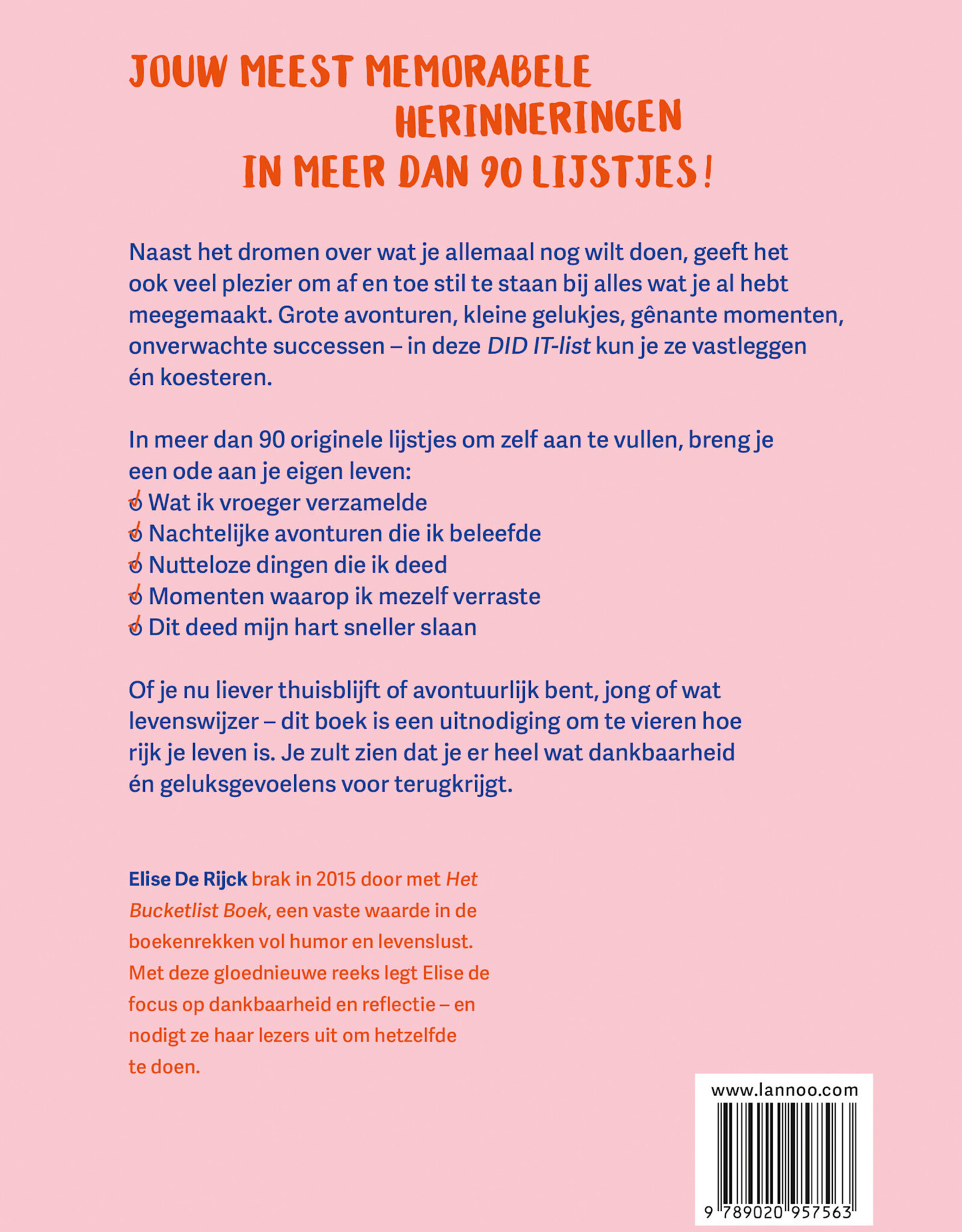 Did it  list - Maak je reserve bucketlist