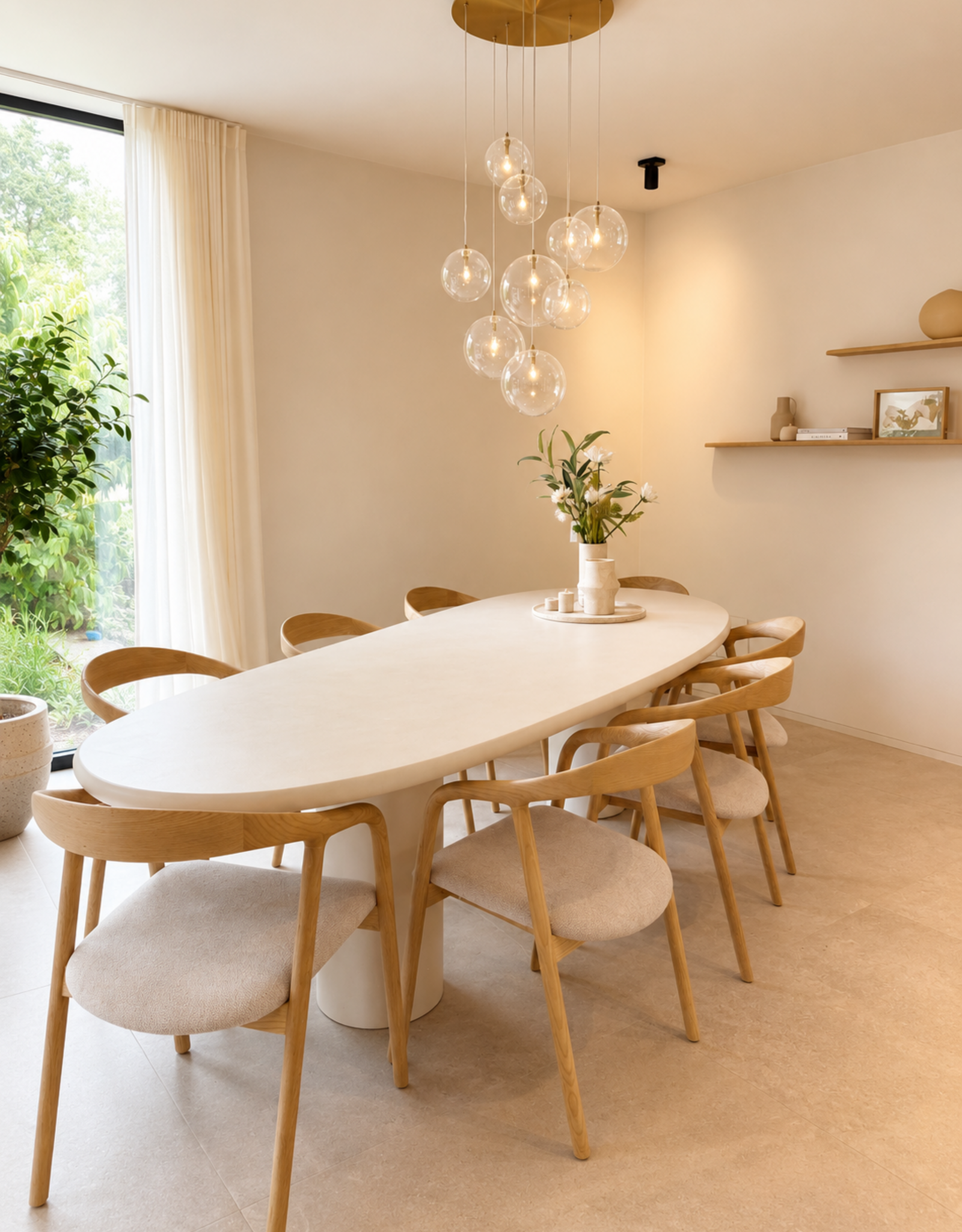 Maatwerk tafel - Beton Ciré - Mortex of lavasteen