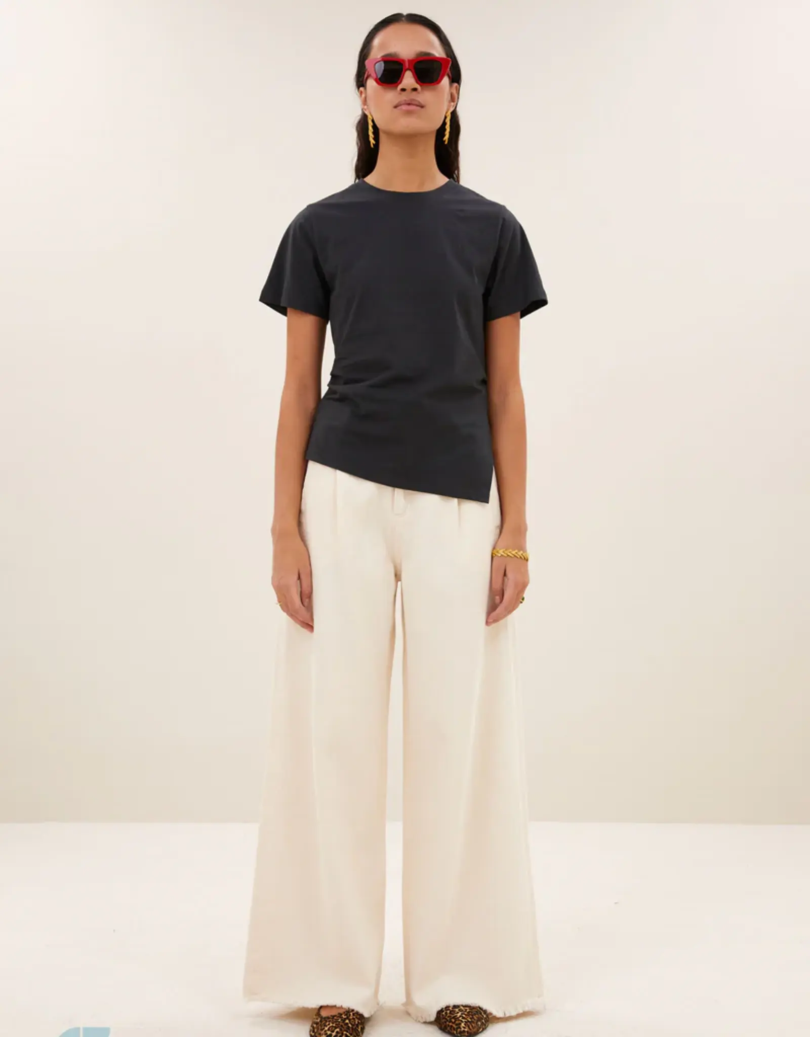 by bar Jeans - Lux grain white