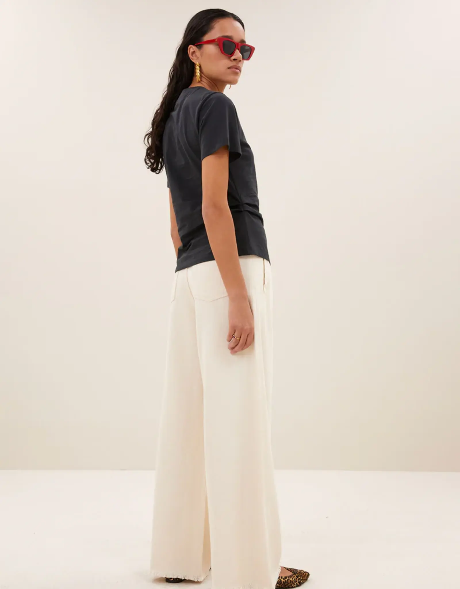 by bar Jeans - Lux grain white