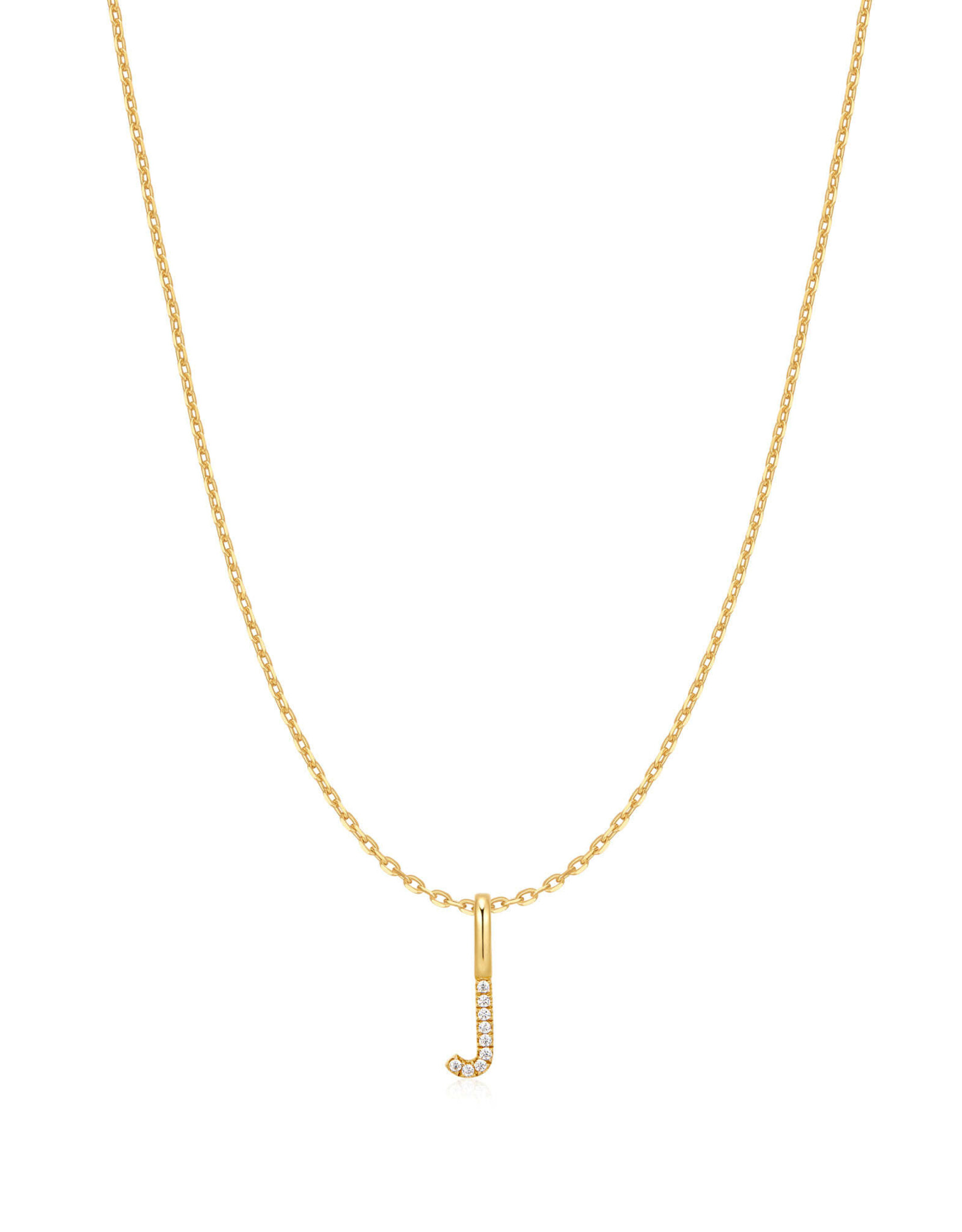 Ania Haie Ketting - Letter J - goud