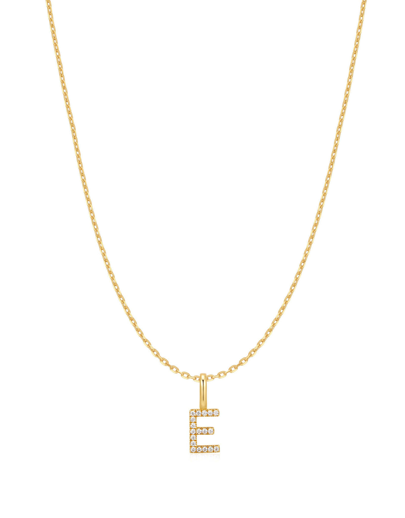 Ania Haie Ketting - Letter E - goud